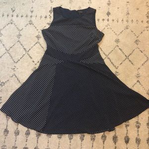 Cute Navy Polka Dot Dress
